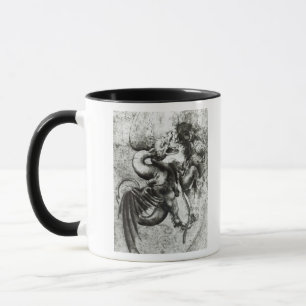 Tasse Combat entre un dragon et un lion