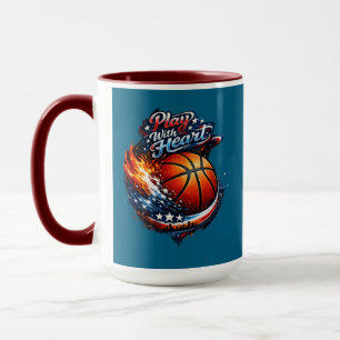Tasse Combinée Motivante de Basket-ball Jouez avec