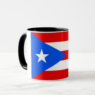 Tasse combinée noire avec le drapeau de Porto