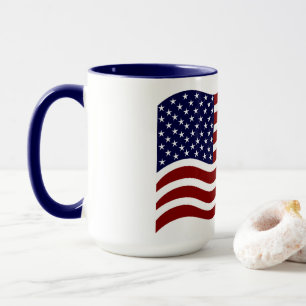 Tasse combo avec marque de drapeau personnalisé US