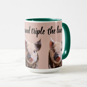 Tasse Combo Bonne Chance Cochons