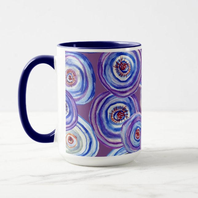 Tasse Combo Cercles Violets (Gauche)