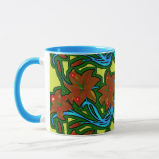 tasse combo colorée, tasse de design numérique 3D,