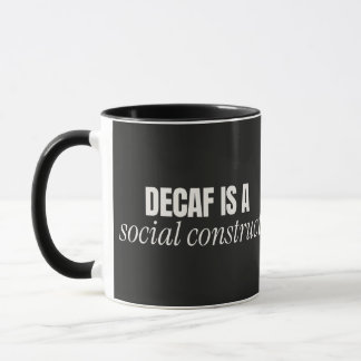 Tasse Combo Noir Le Decaf Est un Concept Social
