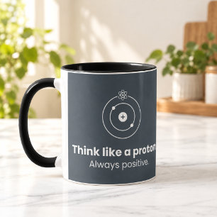 Tasse combo noire Think Like a Proton