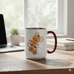 Tasse Combo Souris de Skateboard Amusant pour le Q