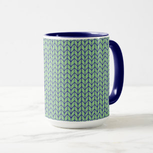 Tasse Combo Tricot Bleu Vert Navy
