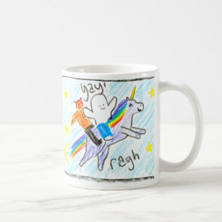 Tasse comique de Jared - licorne de l'espace