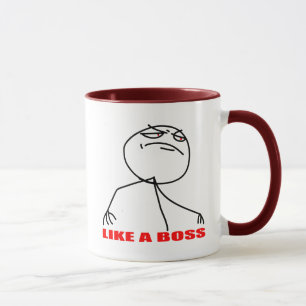 Tasse comme une rage comique de meme d'Internet de