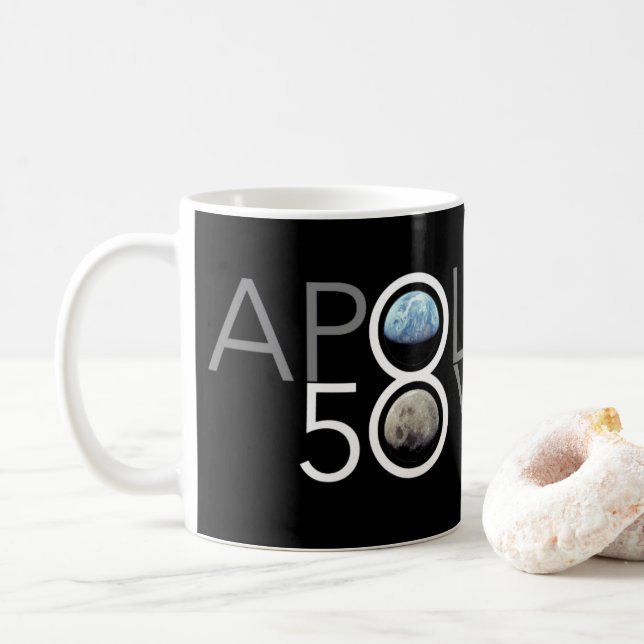 Tasse commémorative d'Apollo 8 (Avec donut)