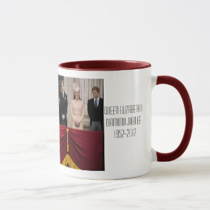 Tasse commémorative de jubilé de diamant de la