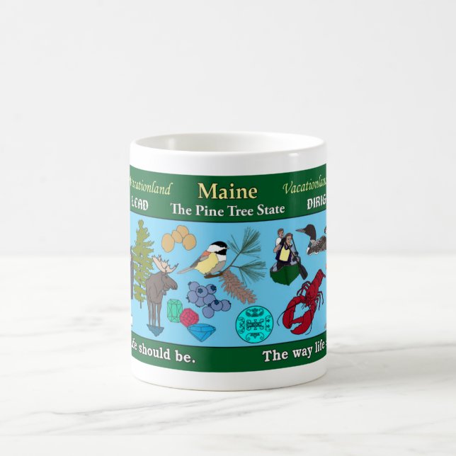 Tasse commémorative d'état du Maine (Centre)