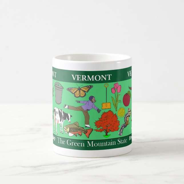 Tasse commémorative d'état du Vermont (Centre)