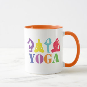 Tasse Conception colorée mignonne de yoga