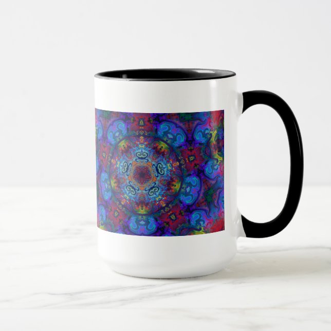 Tasse Conception d'abrégé sur art de mandala (Droite)