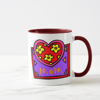 Tasse Conception de coeur de maman