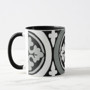 Tasse Conception décorative de tuile de rosette de la