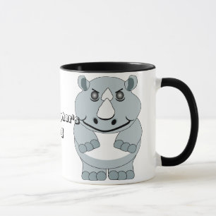 Tasse Conception personnalisée de rhinocéros