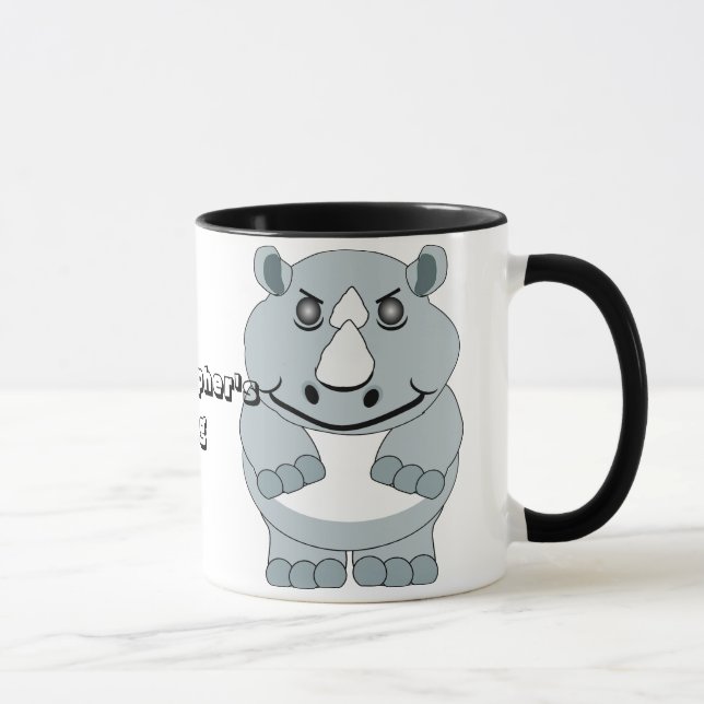 Tasse Conception personnalisée de rhinocéros (Droite)