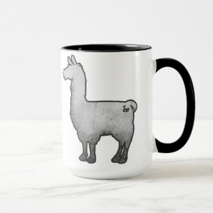 Tasse concrète de lama