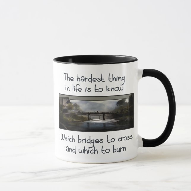 Tasse Connaissez quel pont (Droite)