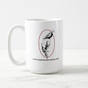 Tasse conservatrice 15oz de logo de Podcast de
