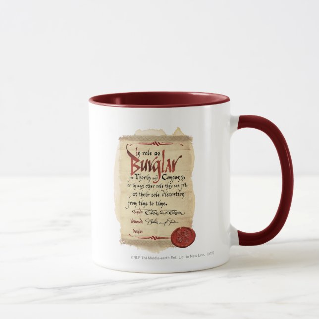 Tasse Contrat de cambriolage (Droite)