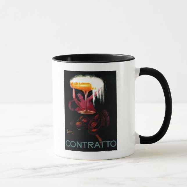 Tasse Contrat Vintage PosterEurope (Droite)