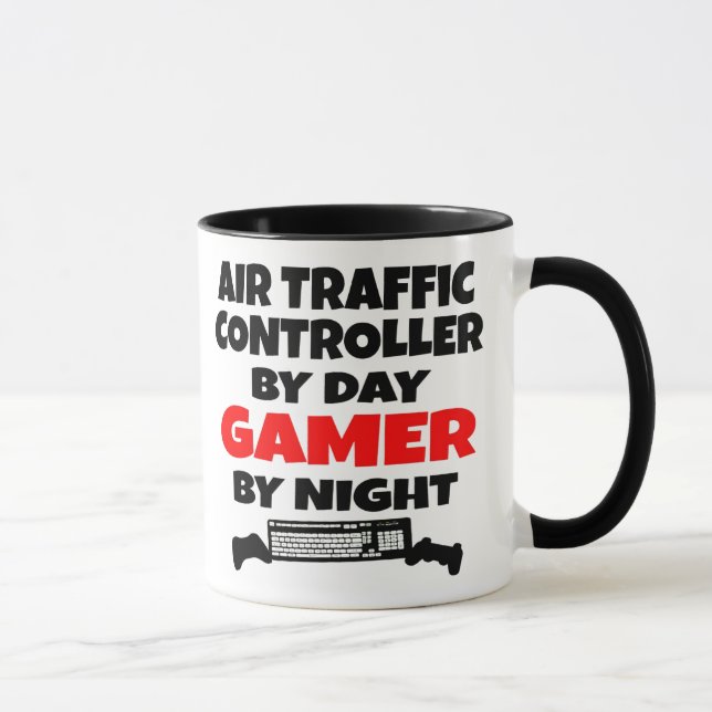 Tasse Contrôleur de la circulation aérienne Gamer (Droite)