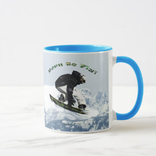 Tasse Cool Snow Boarder Hiver Sports Thème