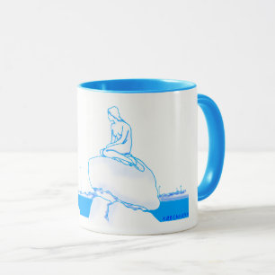 Tasse Copenhague Danemark Élégant Classe Croquis Nostalg