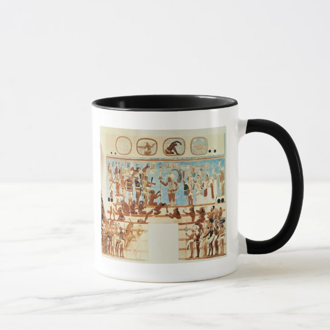 Tasse Copie d'une peinture de mur de Bonampak (Droite)