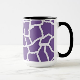 Tasse Copie foncée de girafe de lavande ; Rétro tablea
