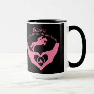 Tasse Copies de sabot de congé de chevaux sur votre