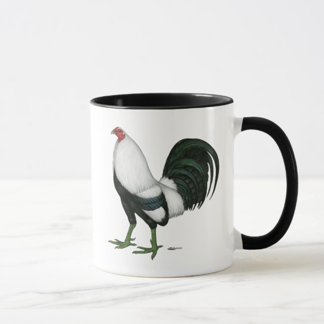 Tasse Coq de combat Duckwing argenté (Droite)