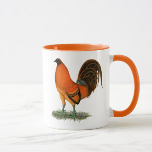 Tasse Coq de combat Ginger Rouge