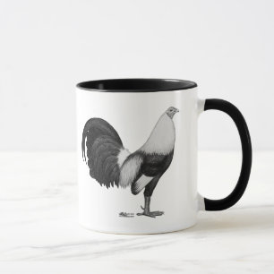 Tasse Coq de combat gris à ailes de canard