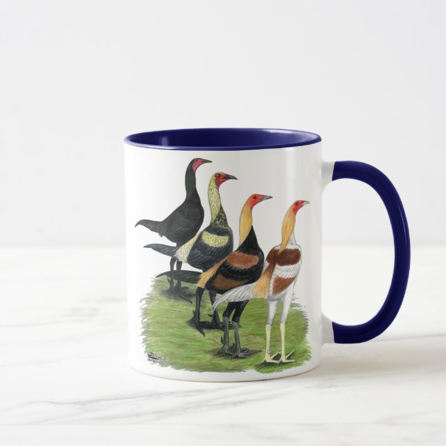 Tasse Coqs de Combat Moderne (Droite)