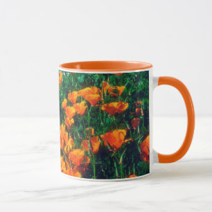 Tasse Coquelicots le long de la côte Pacifique près de B