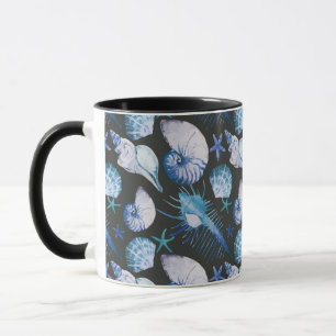 Tasse Coraux avec le motif de coquilles