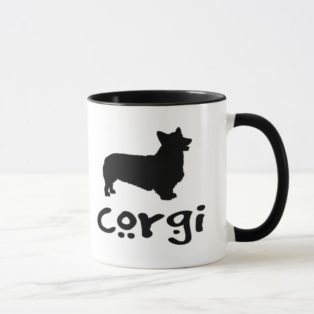 Tasse Corgi avec le texte frais (Droite)