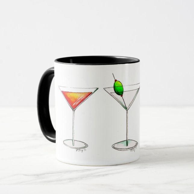 Tasse Cosmopolite Martini Manhattan Cocktail Boissons Mu (Devant gauche)