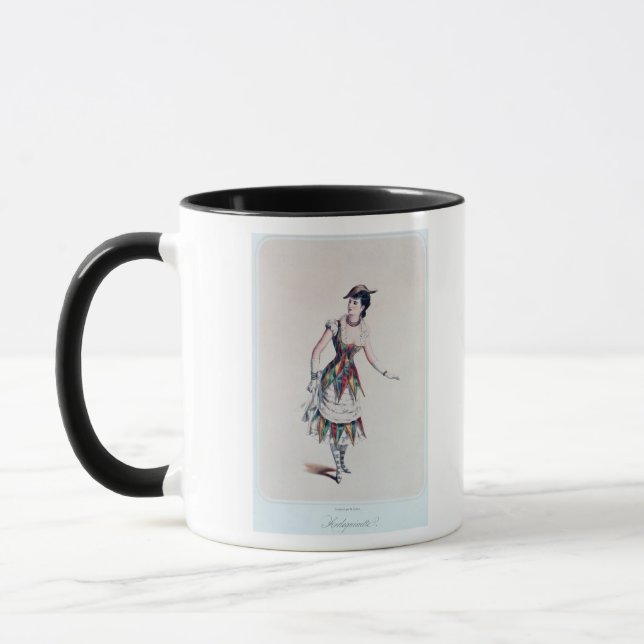 Tasse Costumez la conception pour un harlequin féminin, (Gauche)