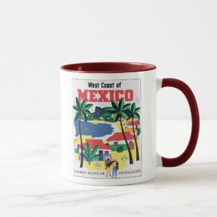 Tasse Côte ouest du Mexique Guaymas, Mazatlan, Guadalaj