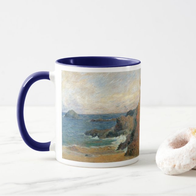 Tasse Côte rocheuse par Paul Gauguin, Impressionnisme Vi (Avec donut)