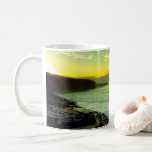 Tasse coucher de soleil de l'île Bell