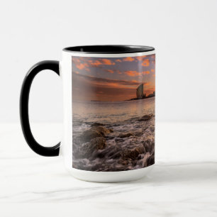 Tasse Coucher du soleil à Barcelone