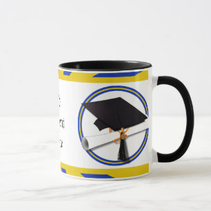 Tasse Couleurs Bleu Et Or (ZOOM !)