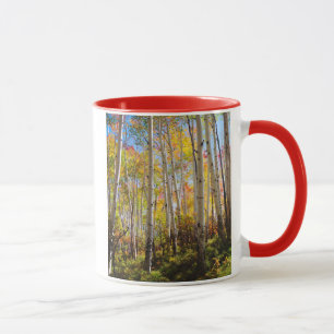 Tasse Couleurs d'automne des arbres d'Aspen 5