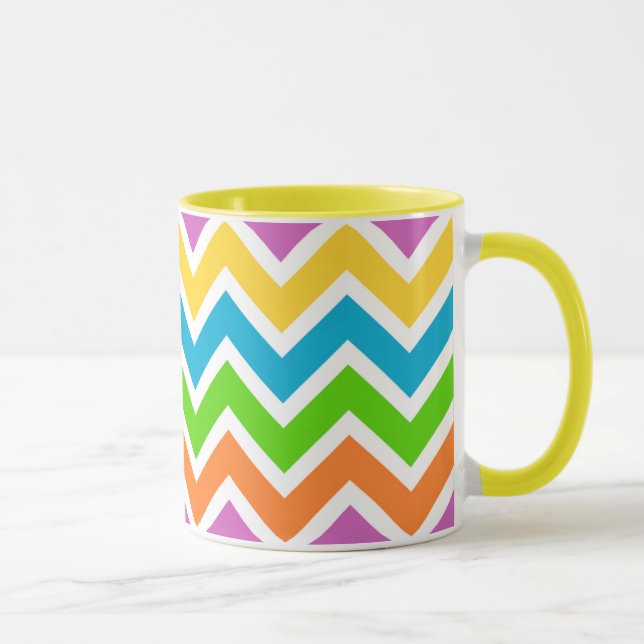 Tasse Couleurs lumineuses Chevron (Droite)